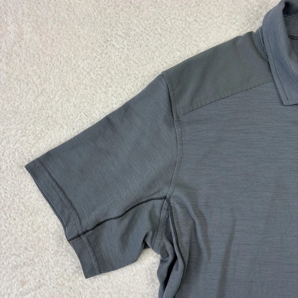 KUHL 'Virtuoso' Mens Polo Shirt Small Gray Wool Blend Performance Hiking Stretch